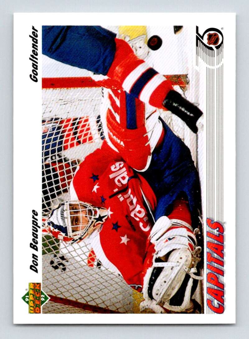 1991-92 Upper Deck #197 Don Beaupre  Washington Capitals  Image 1