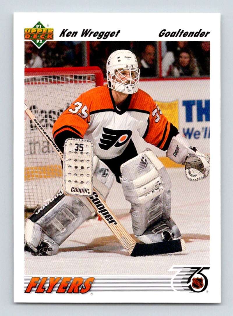 1991-92 Upper Deck #206 Ken Wregget  Philadelphia Flyers  Image 1