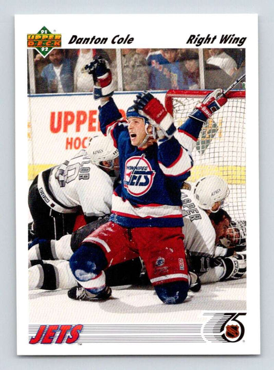 1991-92 Upper Deck #210 Danton Cole  Winnipeg Jets  Image 1