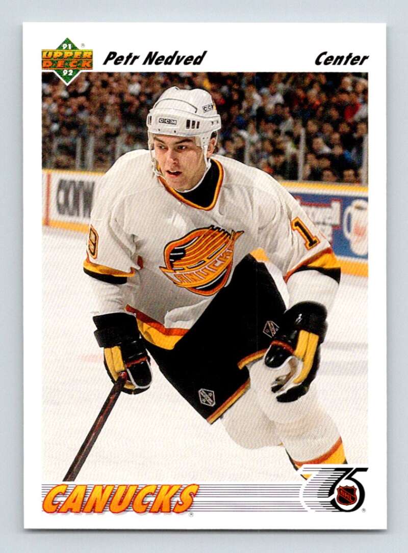 1991-92 Upper Deck #227 Petr Nedved  Vancouver Canucks  Image 1