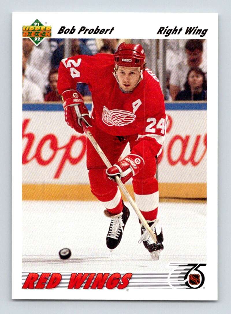 1991-92 Upper Deck #239 Bob Probert  Detroit Red Wings  Image 1