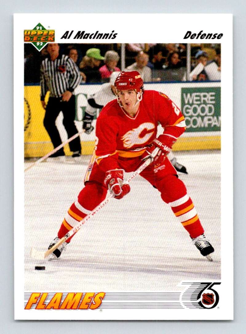 1991-92 Upper Deck #243 Al MacInnis  Calgary Flames  Image 1