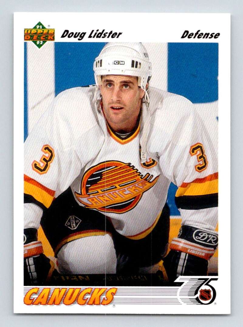 1991-92 Upper Deck #290 Doug Lidster  Vancouver Canucks  Image 1