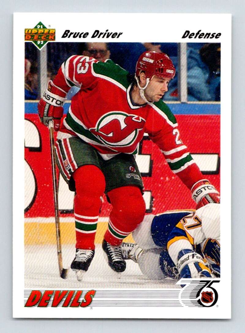 1991-92 Upper Deck #292 Bruce Driver  New Jersey Devils  Image 1