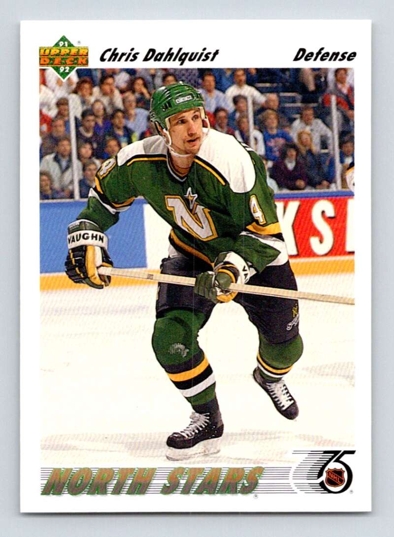 1991-92 Upper Deck #307 Chris Dahlquist  Minnesota North Stars  Image 1