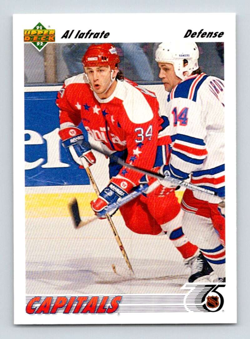 1991-92 Upper Deck #318 Al Iafrate  Washington Capitals  Image 1