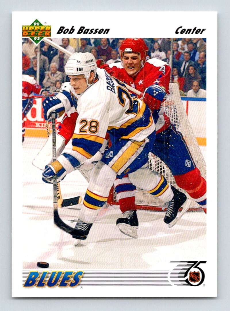 1991-92 Upper Deck #319 Bob Bassen  St. Louis Blues  Image 1