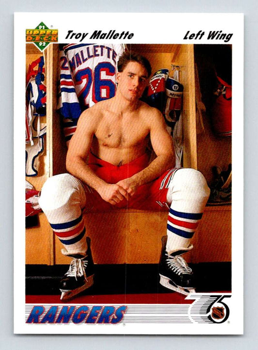 1991-92 Upper Deck #326 Troy Mallette   Image 1