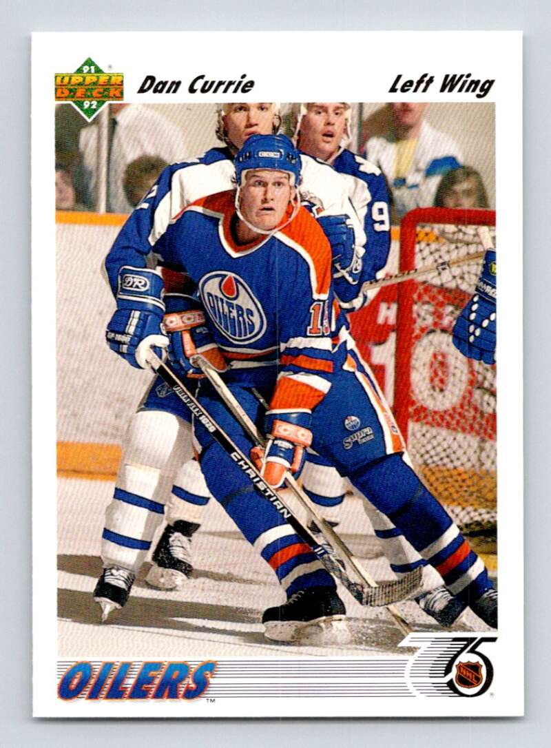 1991-92 Upper Deck #347 Dan Currie  RC Rookie  Image 1