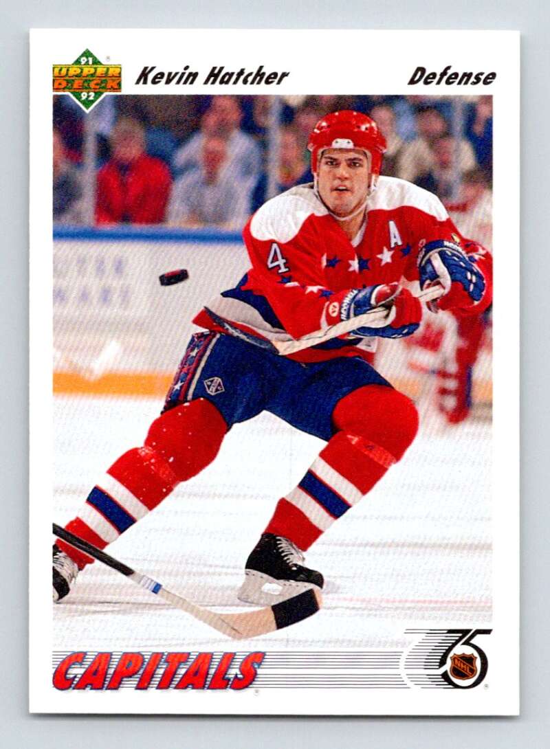 1991-92 Upper Deck #361 Kevin Hatcher  Washington Capitals  Image 1