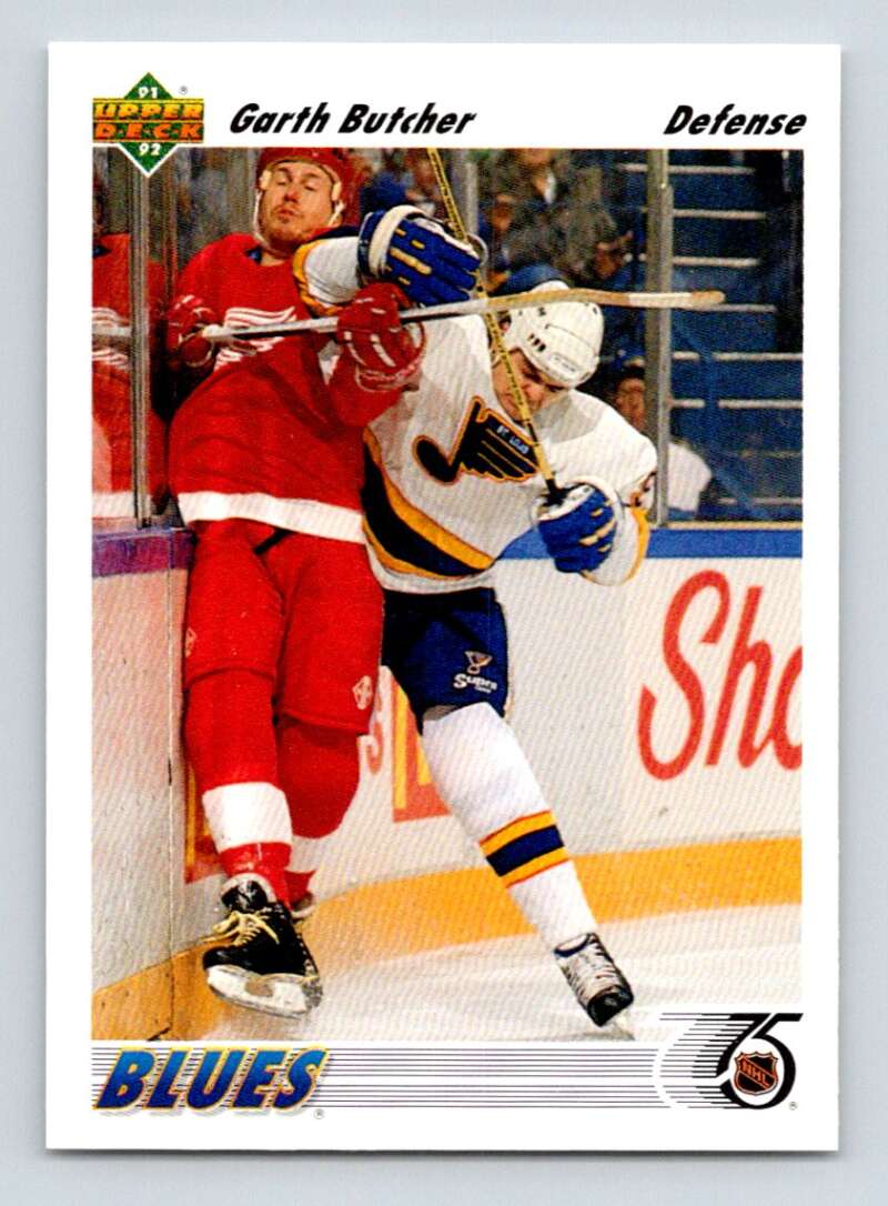1991-92 Upper Deck #397 Garth Butcher  St. Louis Blues  Image 1
