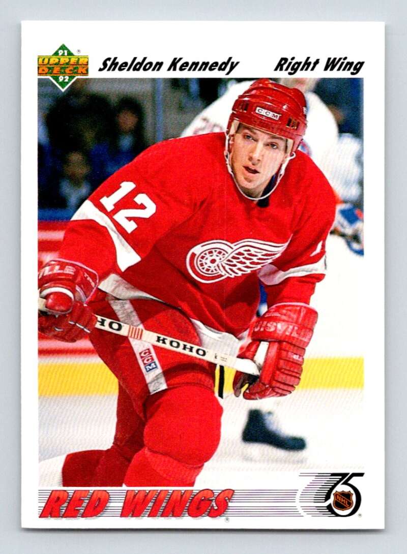 1991-92 Upper Deck #408 Sheldon Kennedy  Detroit Red Wings  Image 1