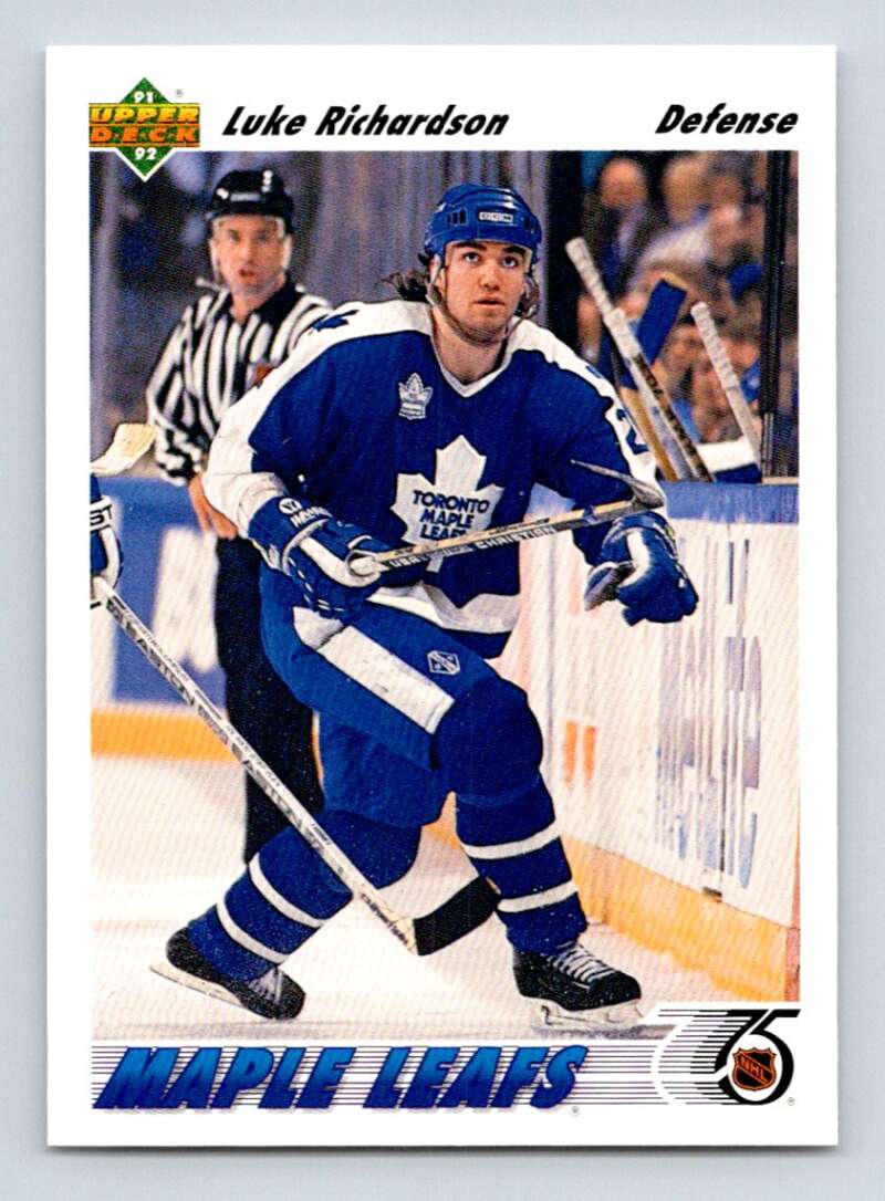 1991-92 Upper Deck #418 Luke Richardson   Image 1