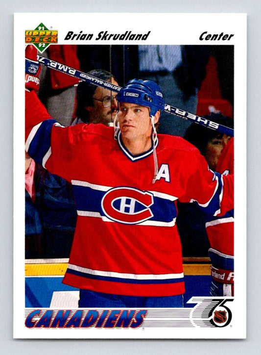 1991-92 Upper Deck #422 Brian Skrudland  Montreal Canadiens  Image 1