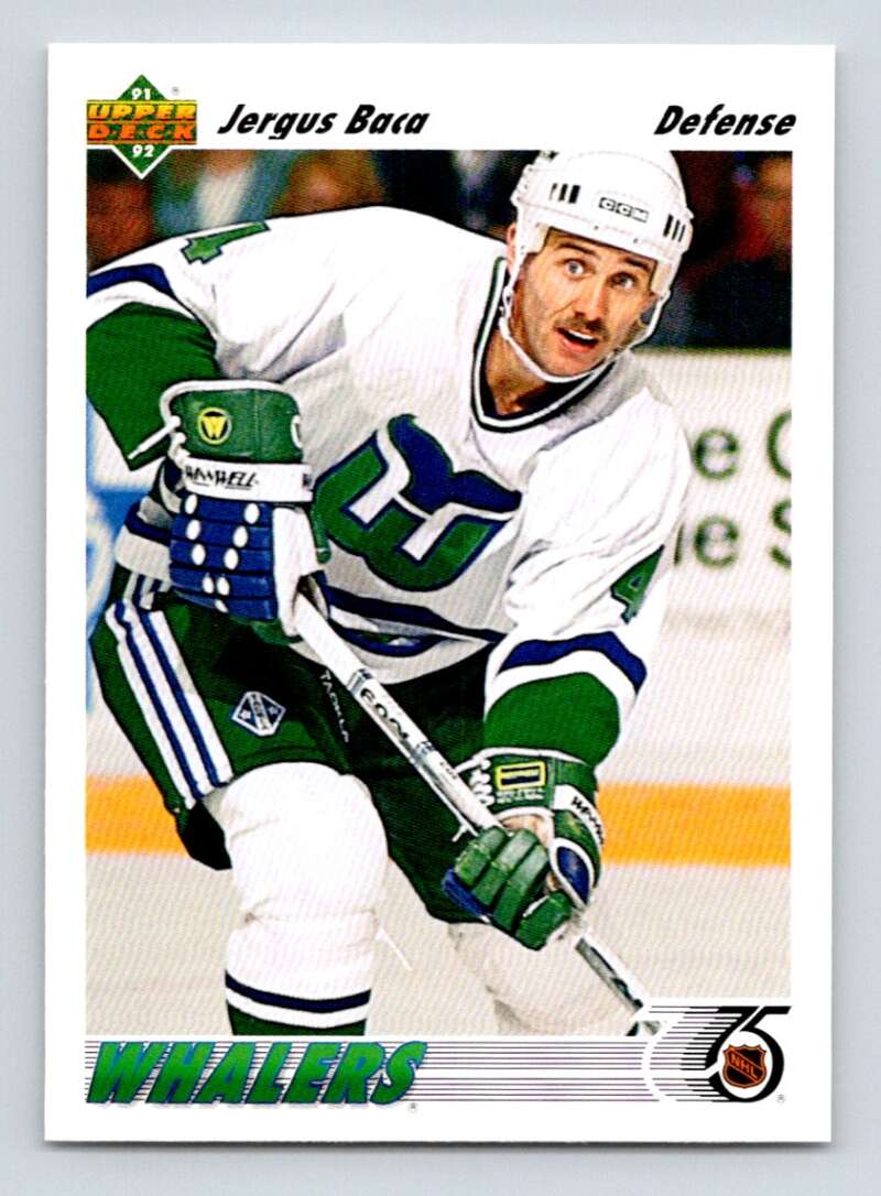 1991-92 Upper Deck #425 Jergus Baca  Hartford Whalers  Image 1