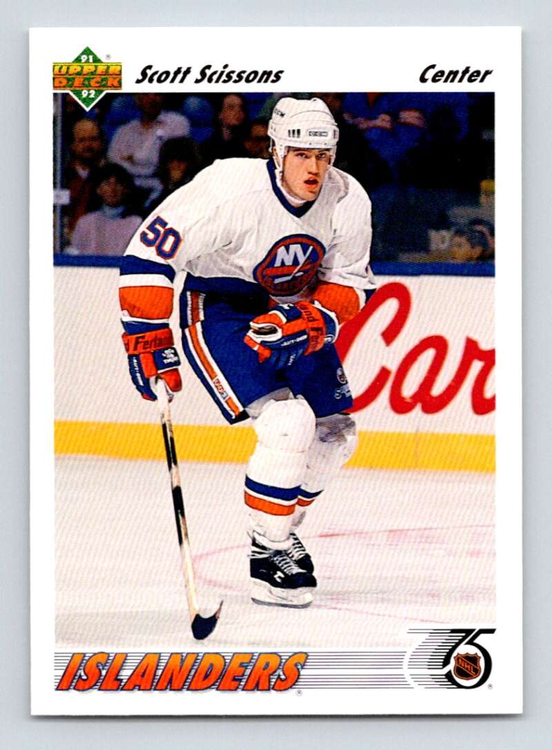 1991-92 Upper Deck #428 Scott Scissons   Image 1