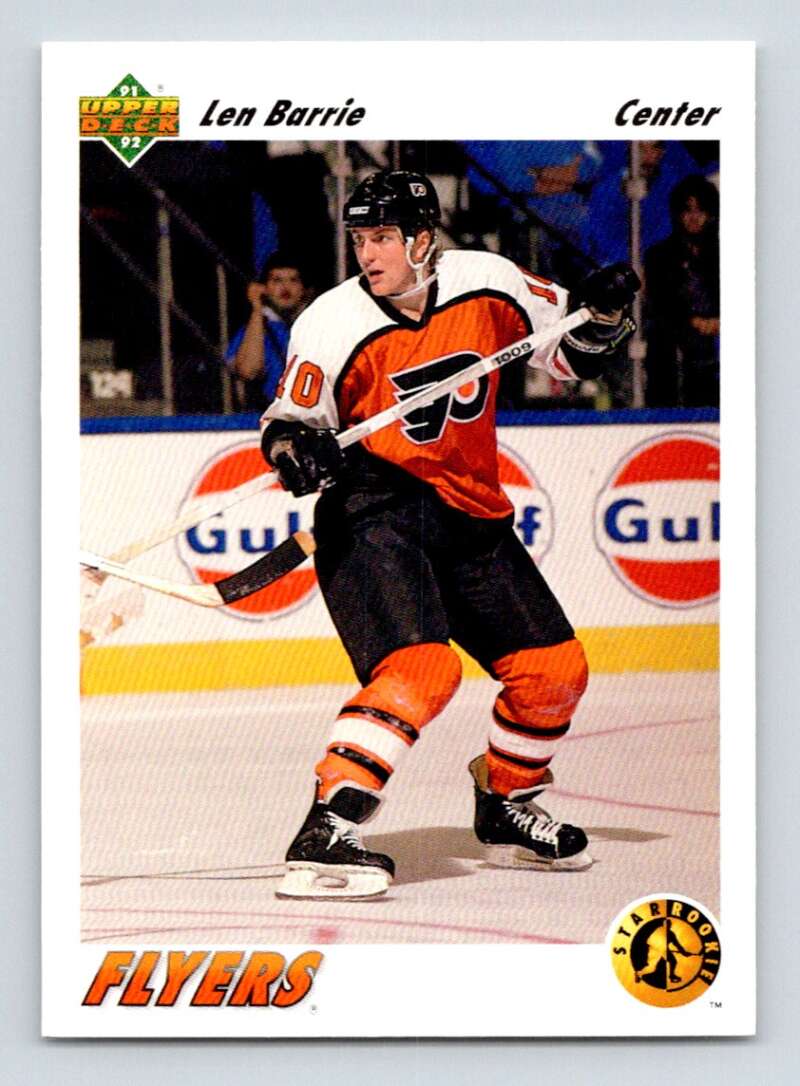 1991-92 Upper Deck #459 Len Barrie  RC Rookie  Image 1