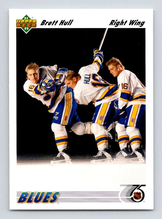 1991-92 Upper Deck #464 Brett Hull  St. Louis Blues  Image 1