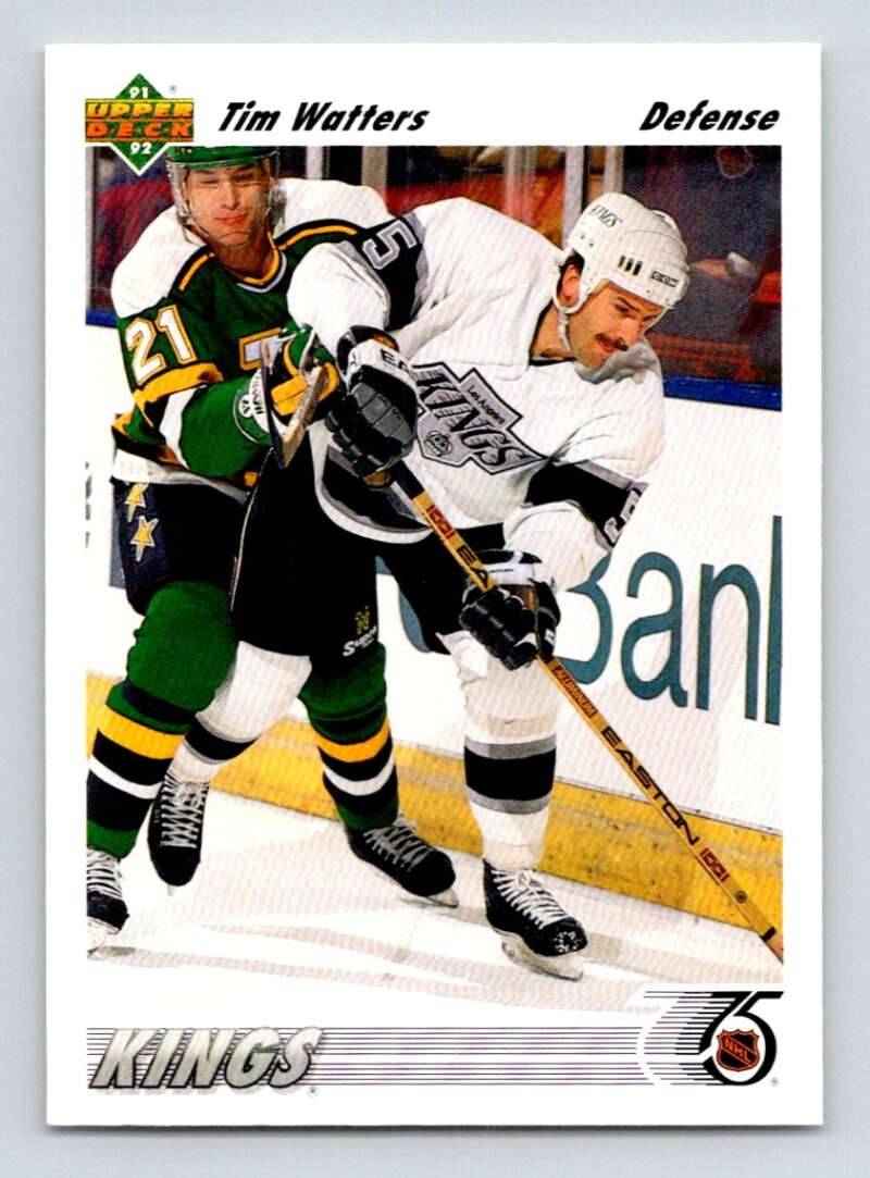 1991-92 Upper Deck #471 Tim Watters  Los Angeles Kings  Image 1