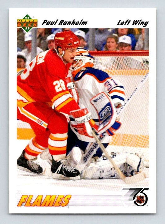 1991-92 Upper Deck #472 Paul Ranheim  Calgary Flames  Image 1