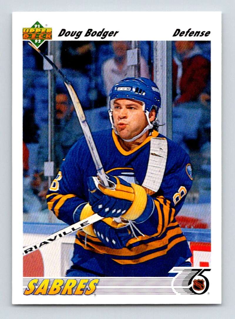 1991-92 Upper Deck #477 Doug Bodger  Buffalo Sabres  Image 1