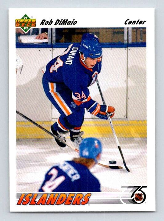 1991-92 Upper Deck #481 Rob DiMaio  New York Islanders  Image 1