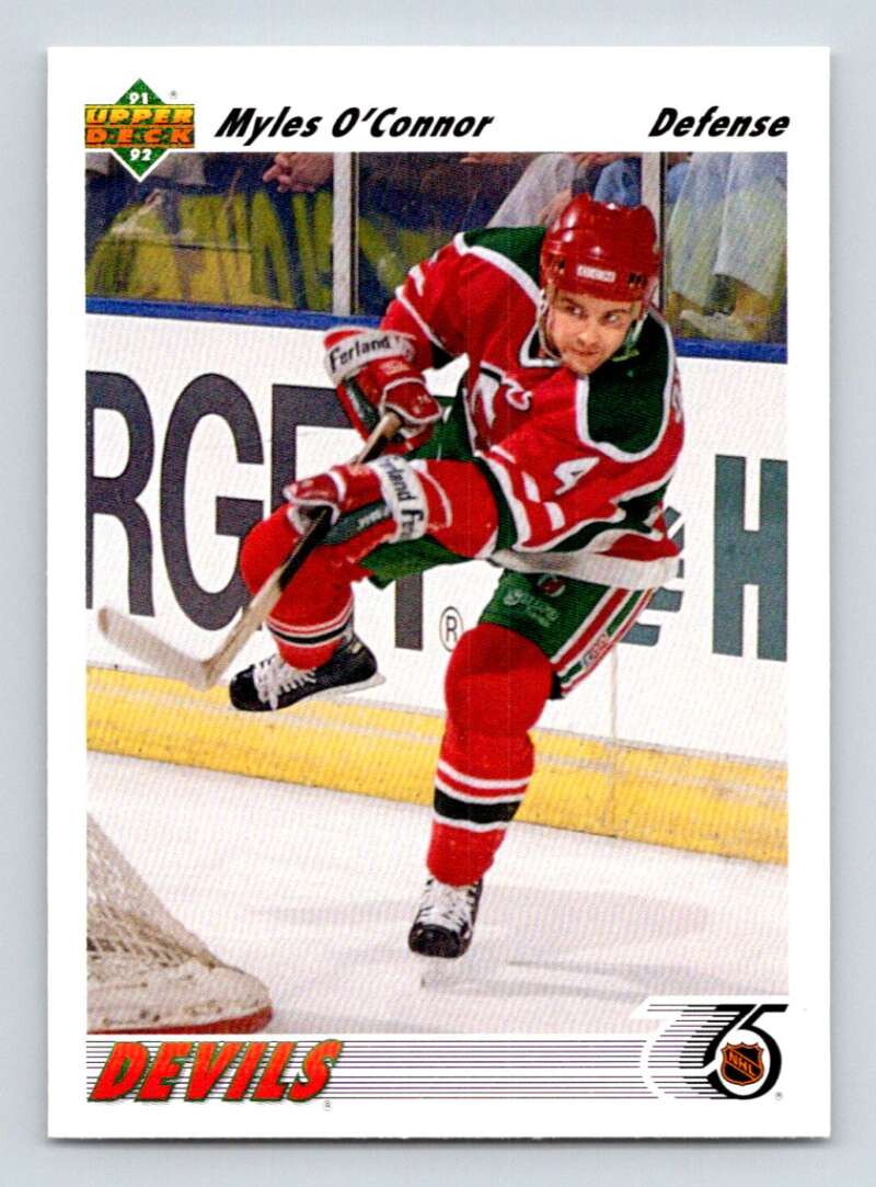1991-92 Upper Deck #485 Myles O'Connor  New Jersey Devils  Image 1