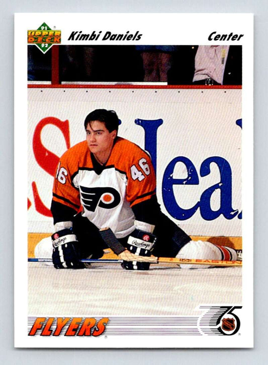 1991-92 Upper Deck #492 Kimbi Daniels  Philadelphia Flyers  Image 1
