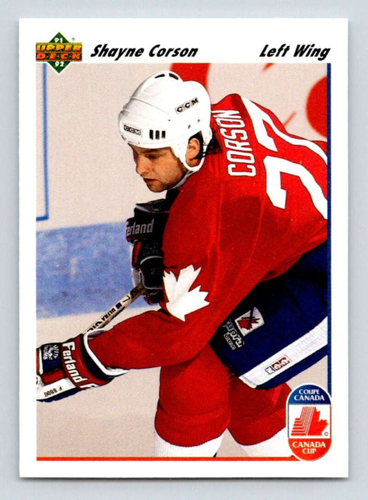 1991-92 Upper Deck #505 Shayne Corson  Montreal Canadiens  Image 1