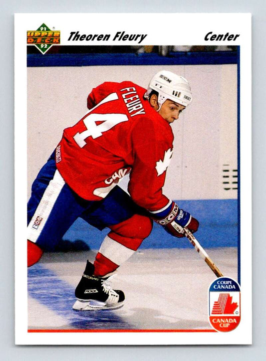 1991-92 Upper Deck #506 Theo Fleury  Calgary Flames  Image 1