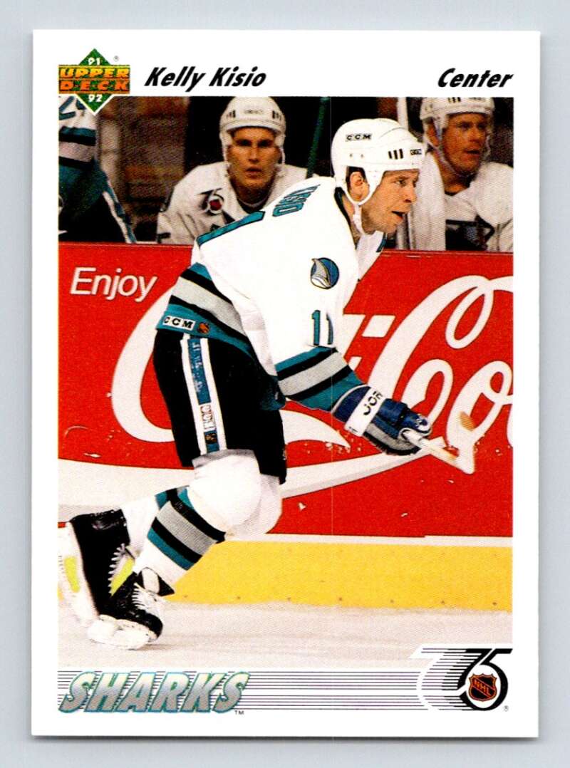 1991-92 Upper Deck #515 Kelly Kisio  San Jose Sharks  Image 1