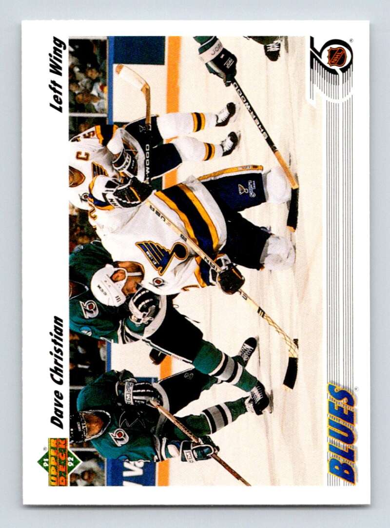 1991-92 Upper Deck #541 Dave Christian  St. Louis Blues  Image 1