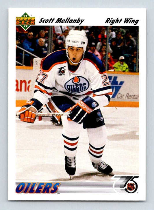 1991-92 Upper Deck #542 Scott Mellanby  Edmonton Oilers  Image 1