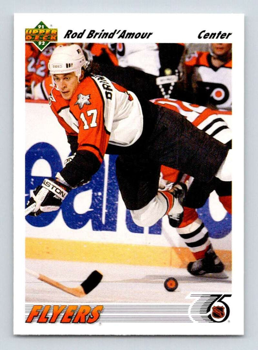 1991-92 Upper Deck #547 Rod Brind'Amour  Philadelphia Flyers  Image 1
