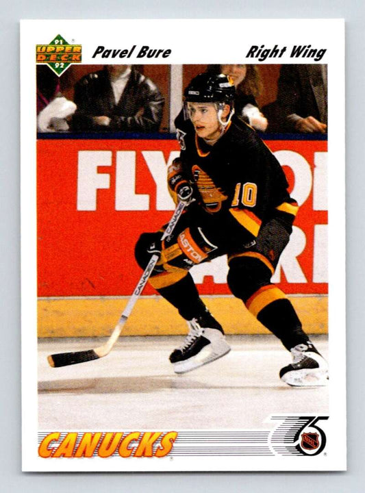 1991-92 Upper Deck #555 Pavel Bure  Vancouver Canucks  Image 1