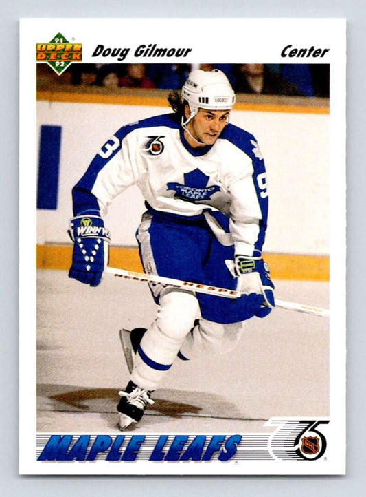 1991-92 Upper Deck #558 Doug Gilmour  Toronto Maple Leafs  Image 1