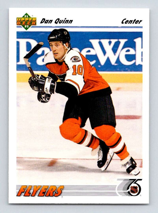 1991-92 Upper Deck #563 Dan Quinn  Philadelphia Flyers  Image 1