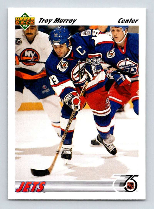 1991-92 Upper Deck #565 Troy Murray  Winnipeg Jets  Image 1