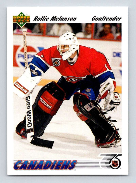 1991-92 Upper Deck #575 Rollie Melanson  Montreal Canadiens  Image 1