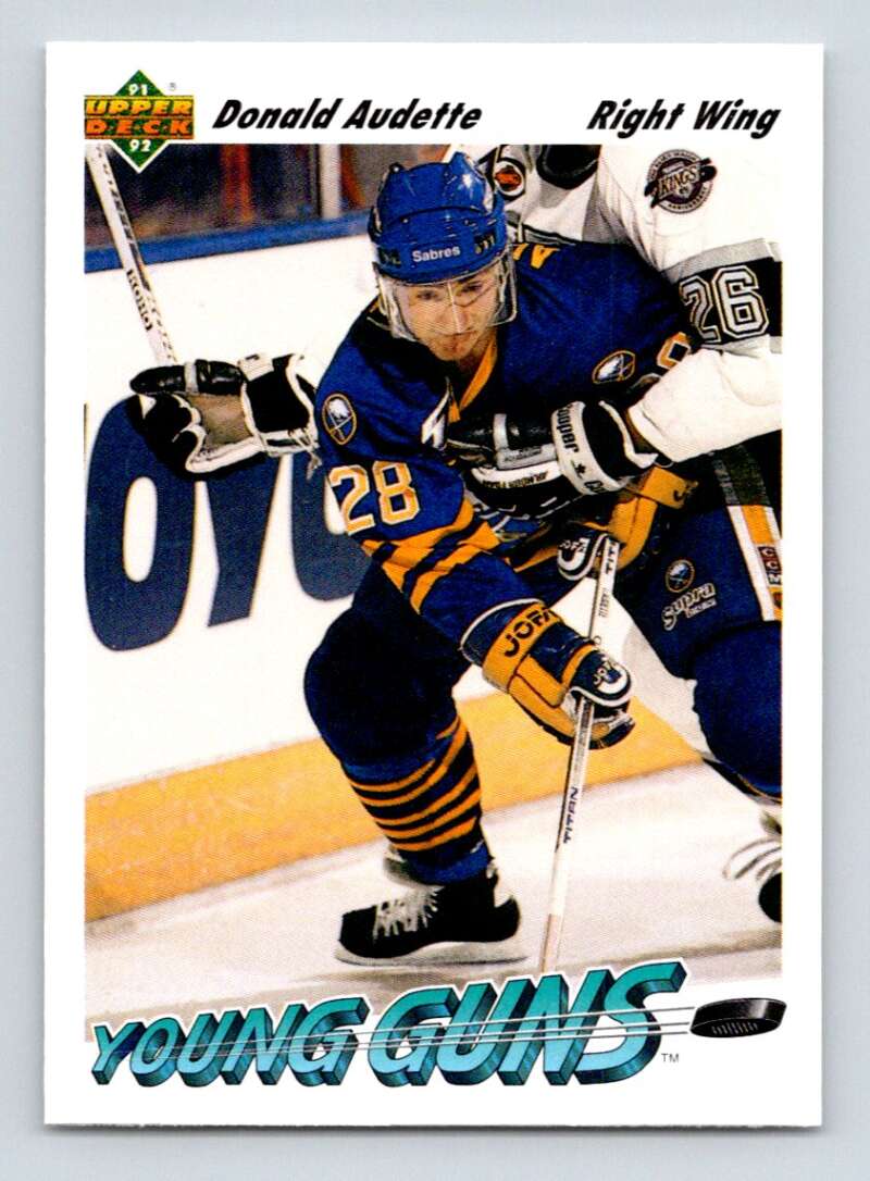 1991-92 Upper Deck #585 Donald Audette  Buffalo Sabres  Image 1