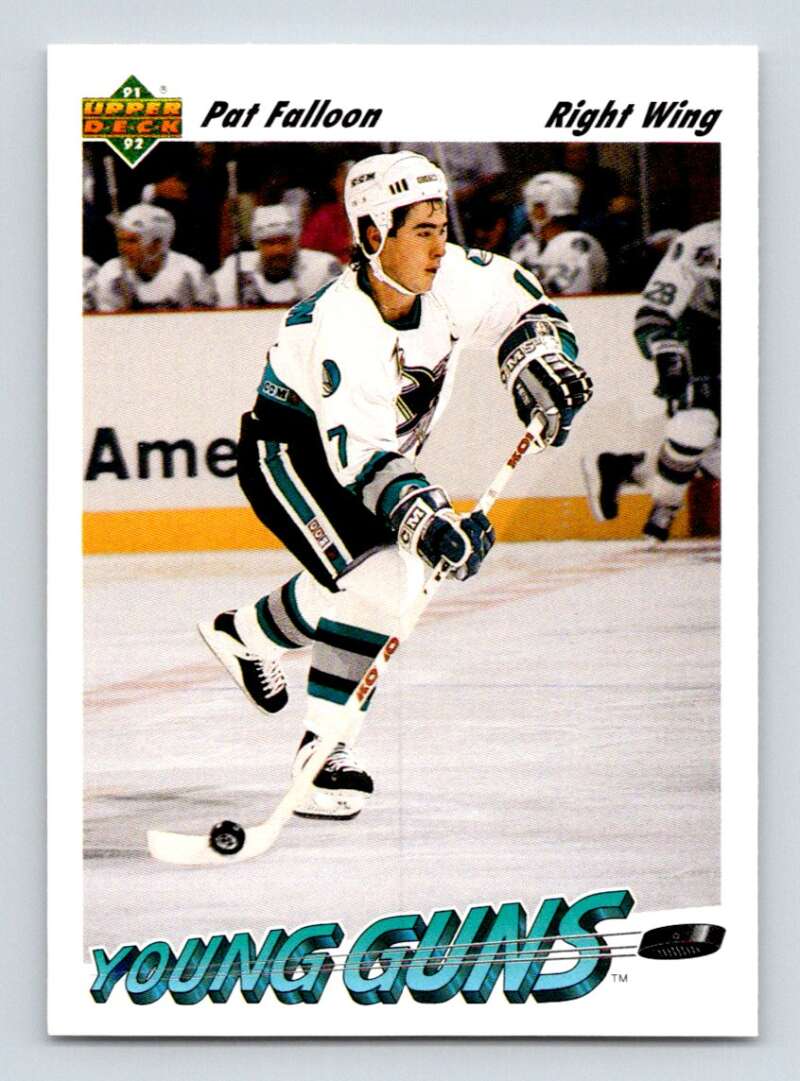 1991-92 Upper Deck #593 Pat Falloon  San Jose Sharks  Image 1