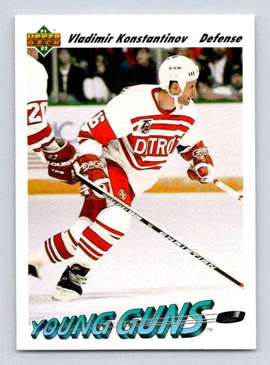 1991-92 Upper Deck #594 Vladimir Konstantinov  RC Rookie Red Wings  Image 1