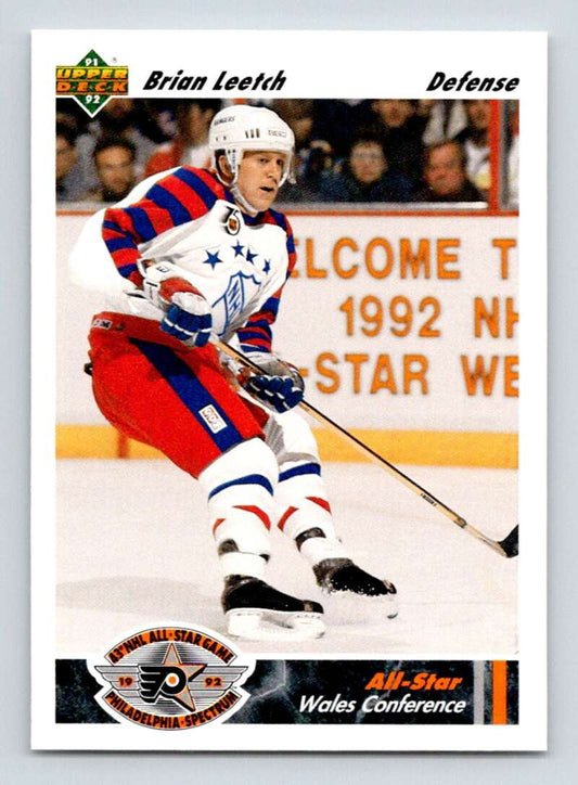 1991-92 Upper Deck #612 Brian Leetch AS  New York Rangers  Image 1