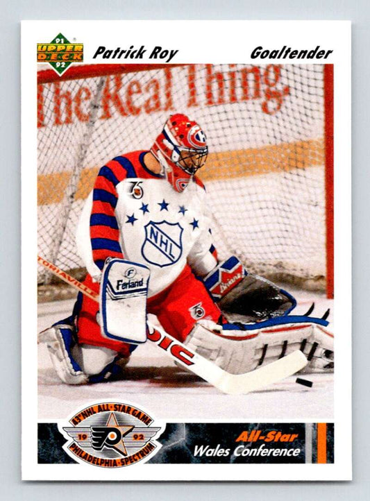 1991-92 Upper Deck #614 Patrick Roy AS  Montreal Canadiens  Image 1