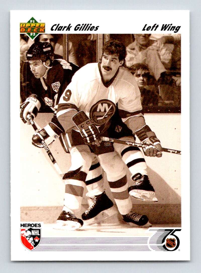 1991-92 Upper Deck #640 Clark Gillies   Image 1