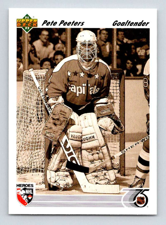 1991-92 Upper Deck #642 Pete Peeters  Philadelphia Flyers  Image 1