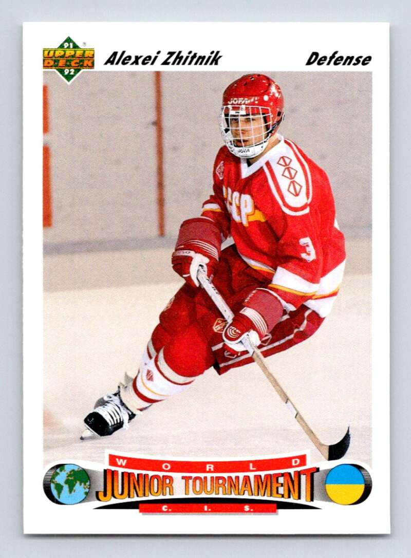 1991-92 Upper Deck #660 Alexei Zhitnik  RC Rookie  Image 1