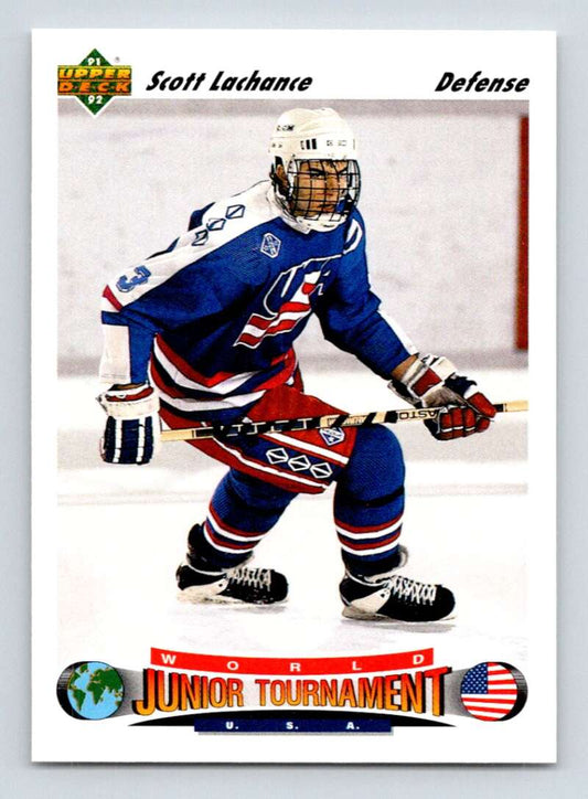 1991-92 Upper Deck #692 Scott Lachance  RC Rookie New York Islanders  Image 1