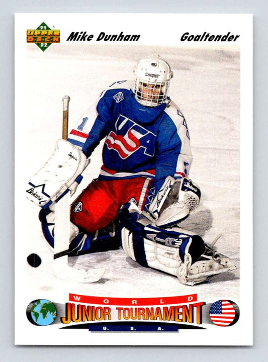 1991-92 Upper Deck #693 Mike Dunham  RC Rookie  Image 1