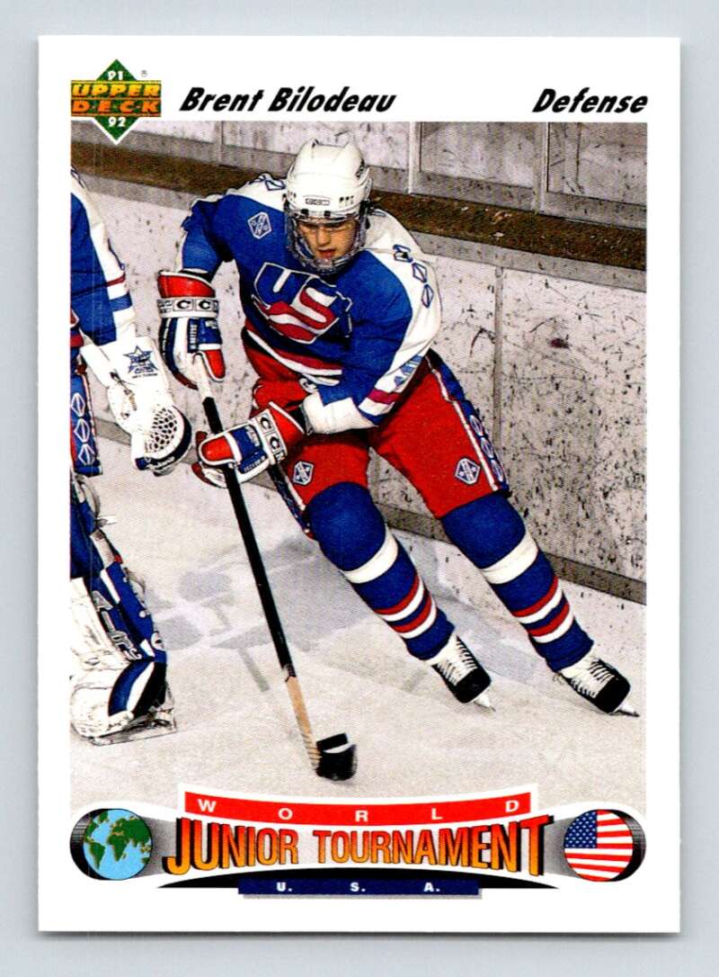 1991-92 Upper Deck #694 Brent Bilodeau  RC Rookie  Image 1